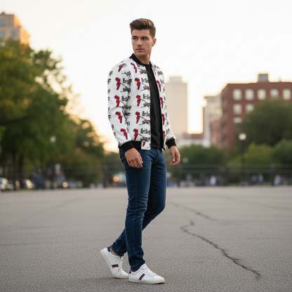Spirit of Flight 3 Men's Reversible Silk Bomber Jacket
