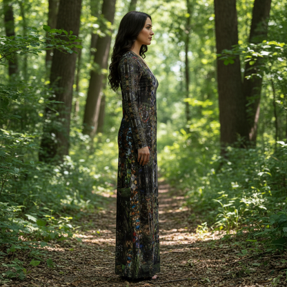 God Log Calf-length or longer Ladies Cardigan Dress