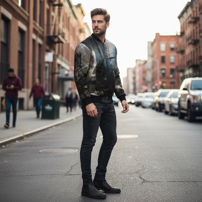 Spirit of Jezebel Men's Reversible Silk Bomber Jacket