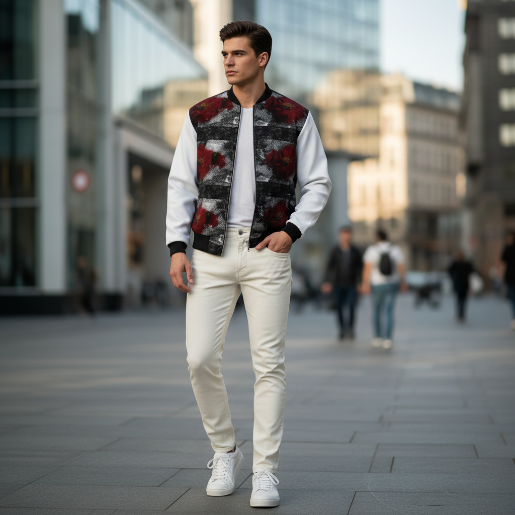 Rose of Pain and Joy 2 Men's Bomber Jacket