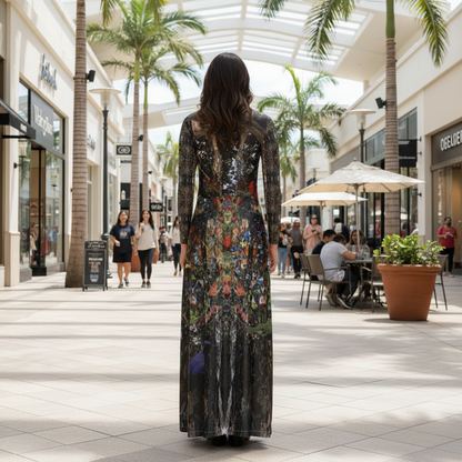 God Log Calf-length or longer Ladies Cardigan Dress