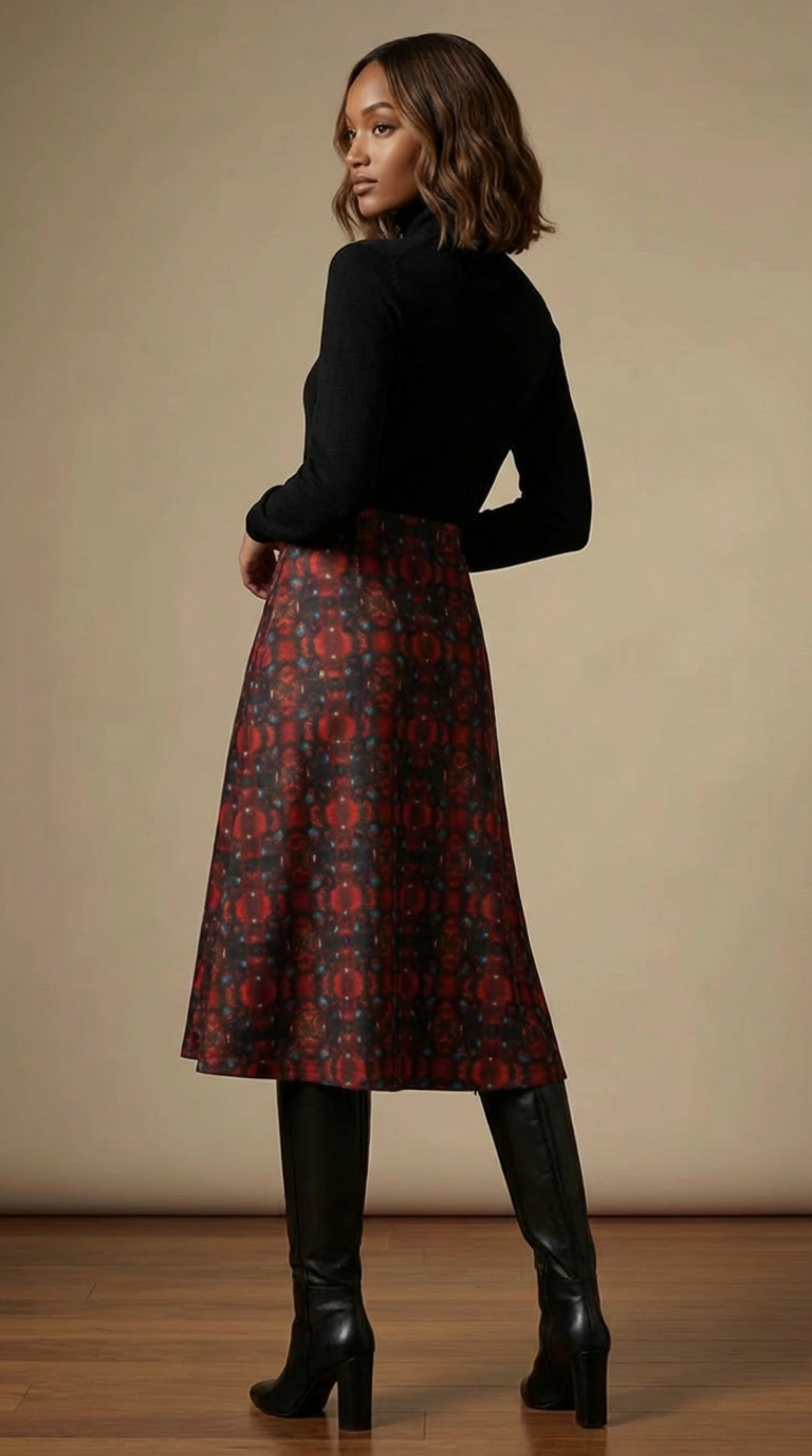 Love's Passion Calf-length Midi Skirt
