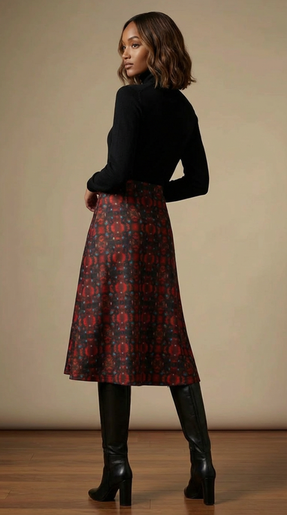 Love's Passion Calf-length Midi Skirt
