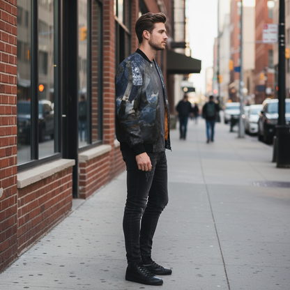 Spirit of Jezebel Men's Reversible Silk Bomber Jacket