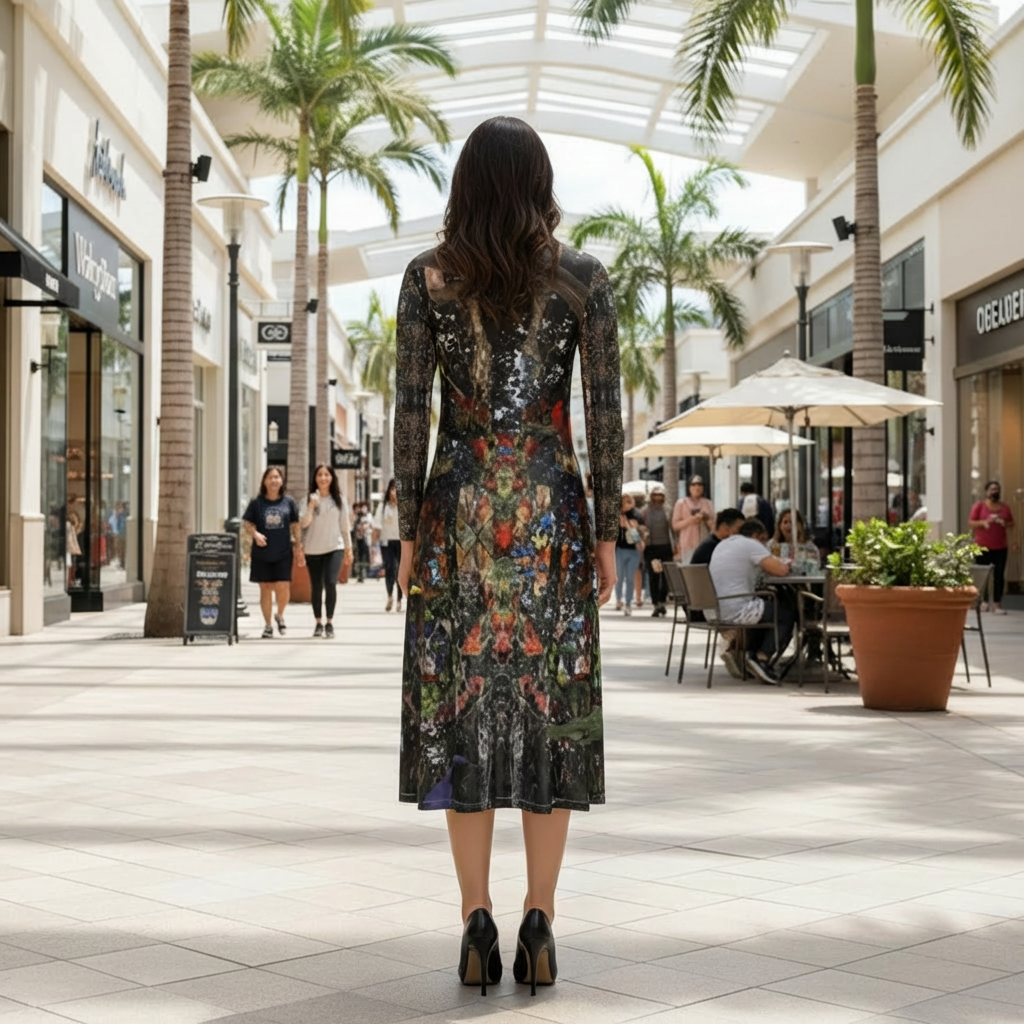 God Log Calf-length or longer Ladies Cardigan Dress