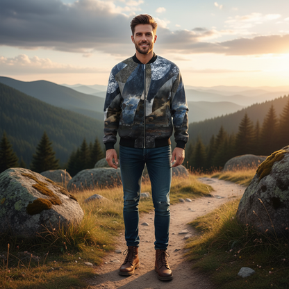 Spirit of Jezebel Men's Reversible Silk Bomber Jacket