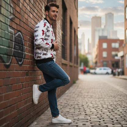 Spirit of Flight 3 Men's Reversible Silk Bomber Jacket
