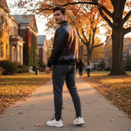 Spirit of Flight 3 Men's Reversible Silk Bomber Jacket