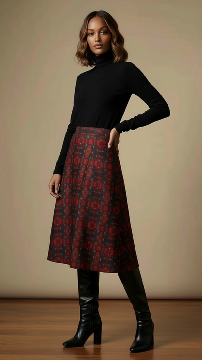 Love's Passion Calf-length Midi Skirt