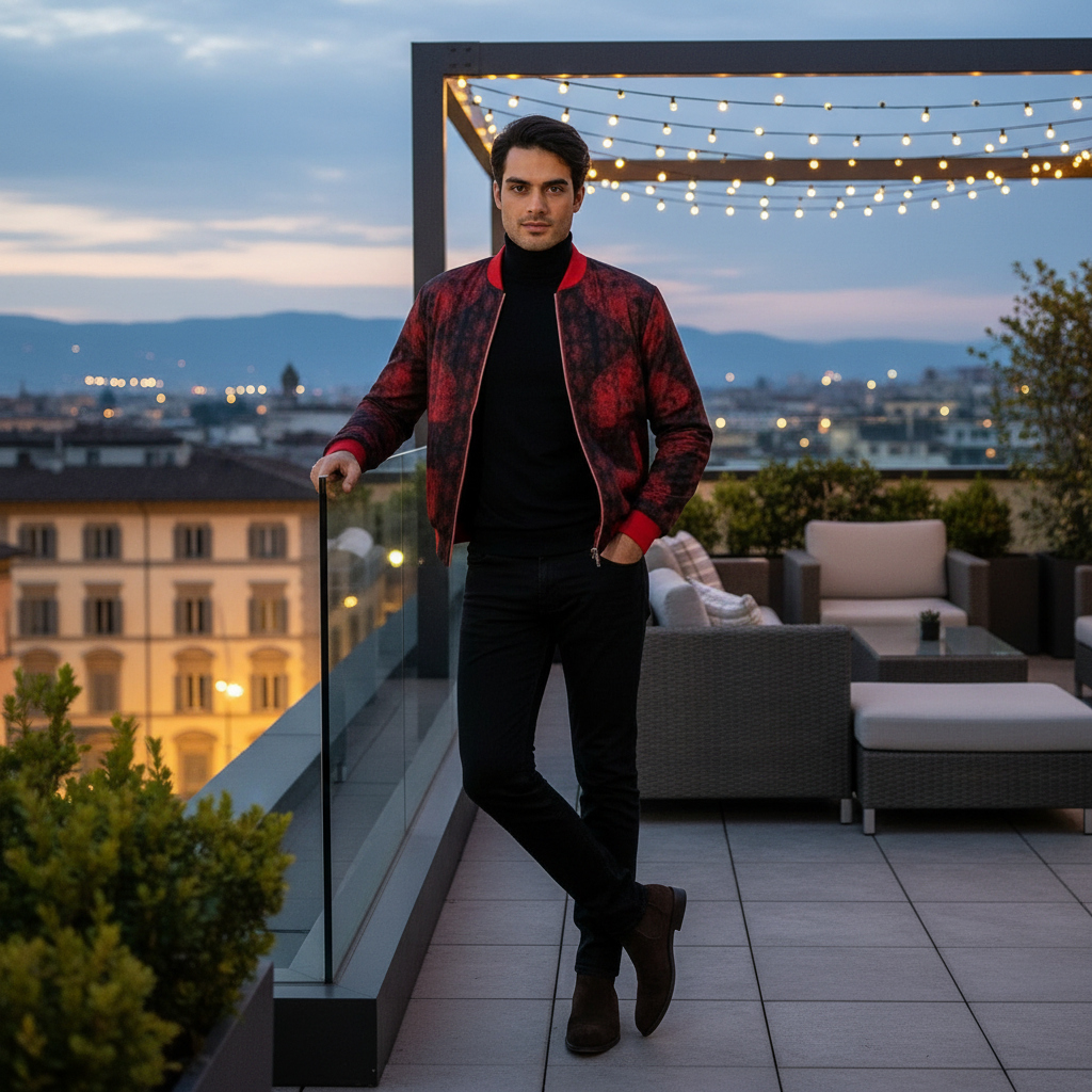 Love's Passion Mens Bomber Jacket