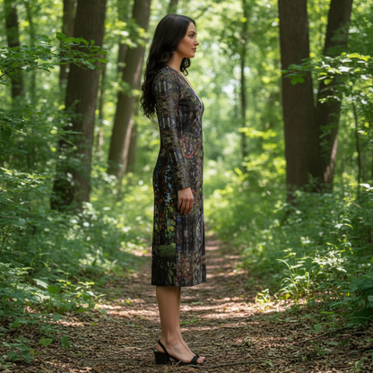 God Log Calf-length or longer Ladies Cardigan Dress