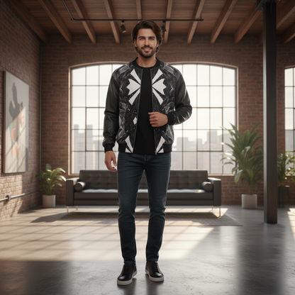 Spirit of Flight 3 Men's Reversible Silk Bomber Jacket
