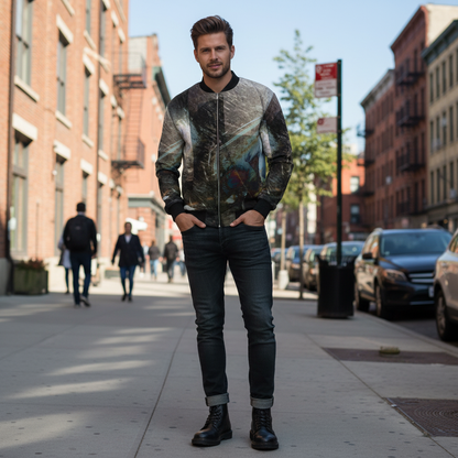 Spirit of Jezebel Men's Reversible Silk Bomber Jacket