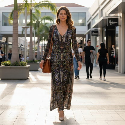 God Log Calf-length or longer Ladies Cardigan Dress