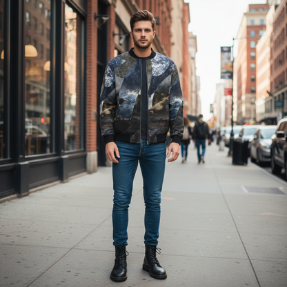Spirit of Jezebel Men's Reversible Silk Bomber Jacket