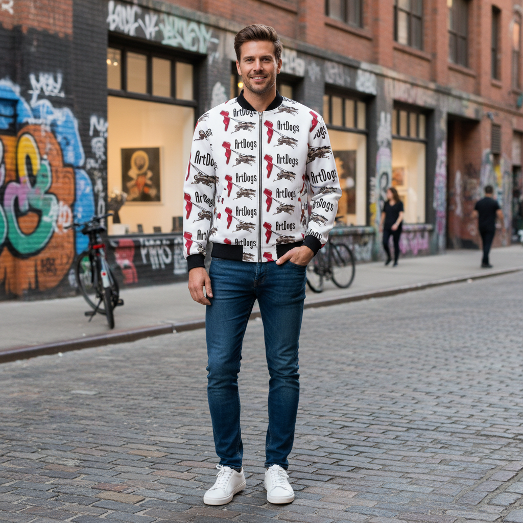 Spirit of Flight 3 Men's Reversible Silk Bomber Jacket