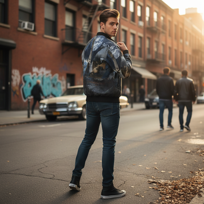 Spirit of Jezebel Men's Reversible Silk Bomber Jacket