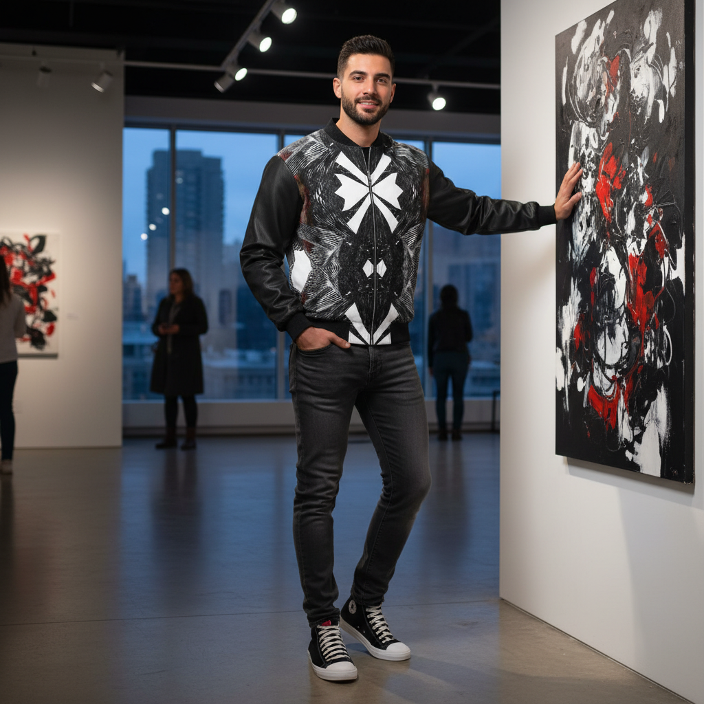 Spirit of Flight 3 Men's Reversible Silk Bomber Jacket