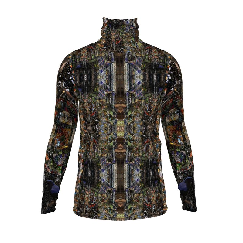 God Log Mens slim fit roll neck