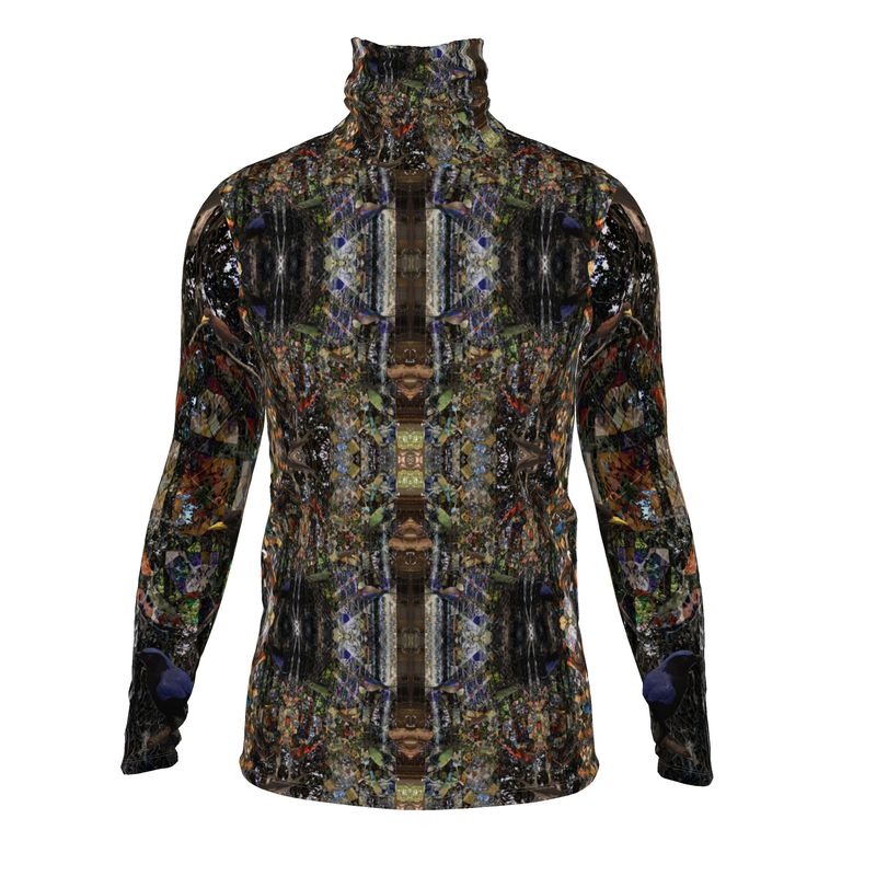 God Log Mens slim fit roll neck