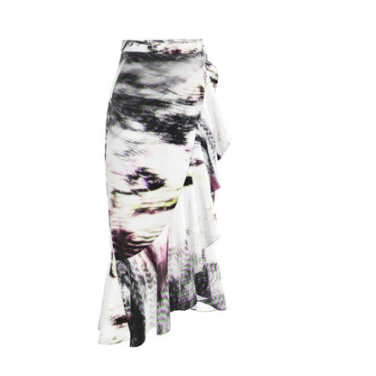 After Life long Flounce Skirt