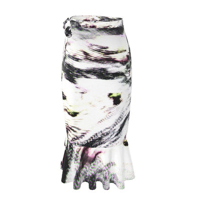 After Life long Flounce Skirt