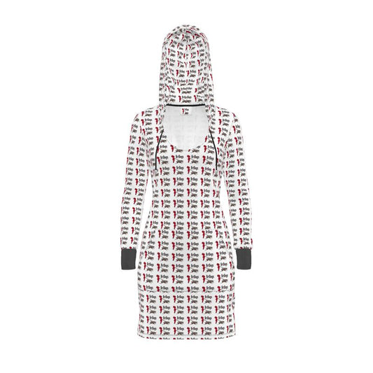 ArtDogs 1 Above the Knee Hoodie Dress