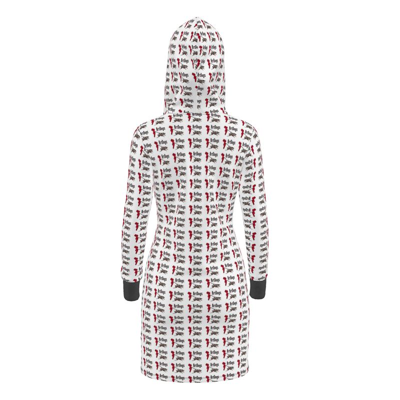 ArtDogs 1 Above the Knee Hoodie Dress