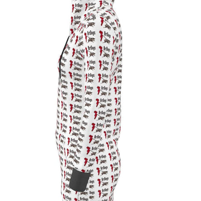 ArtDogs 1 Above the Knee Hoodie Dress