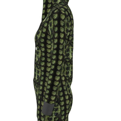 Leaves Above-the-Knee Hoodie Dress