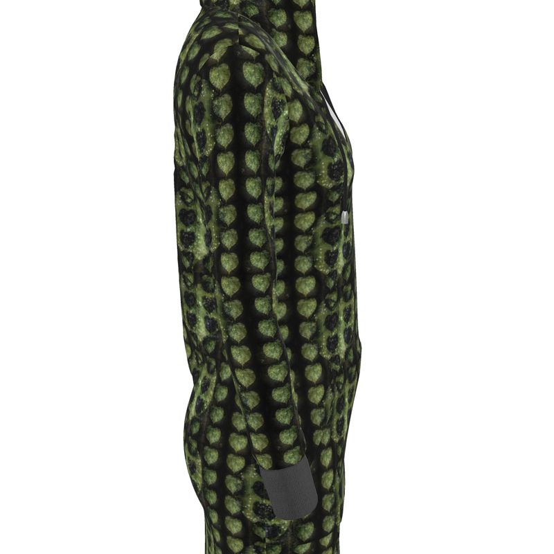 Leaves Above-the-Knee Hoodie Dress