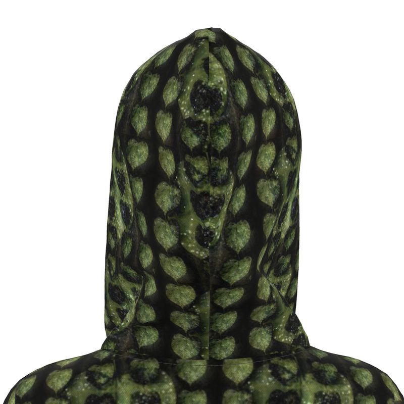 Leaves Above-the-Knee Hoodie Dress