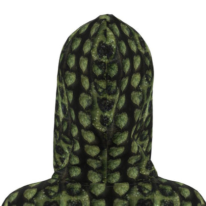 Leaves Above-the-Knee Hoodie Dress