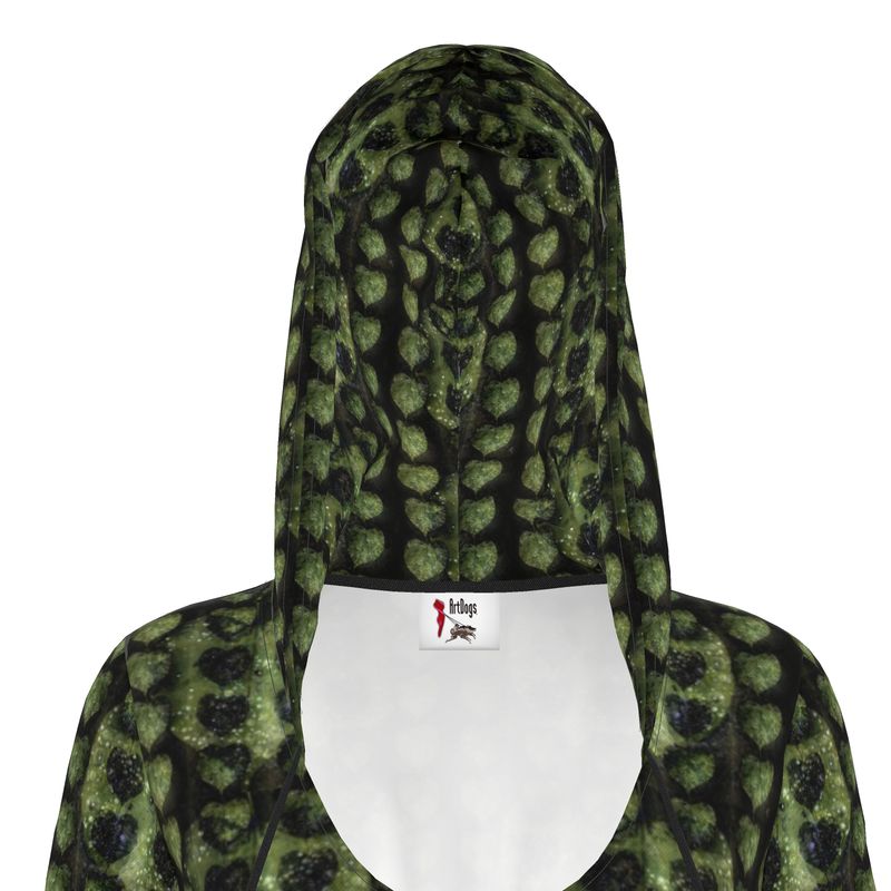 Leaves Above-the-Knee Hoodie Dress