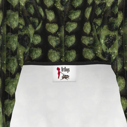 Leaves Above-the-Knee Hoodie Dress