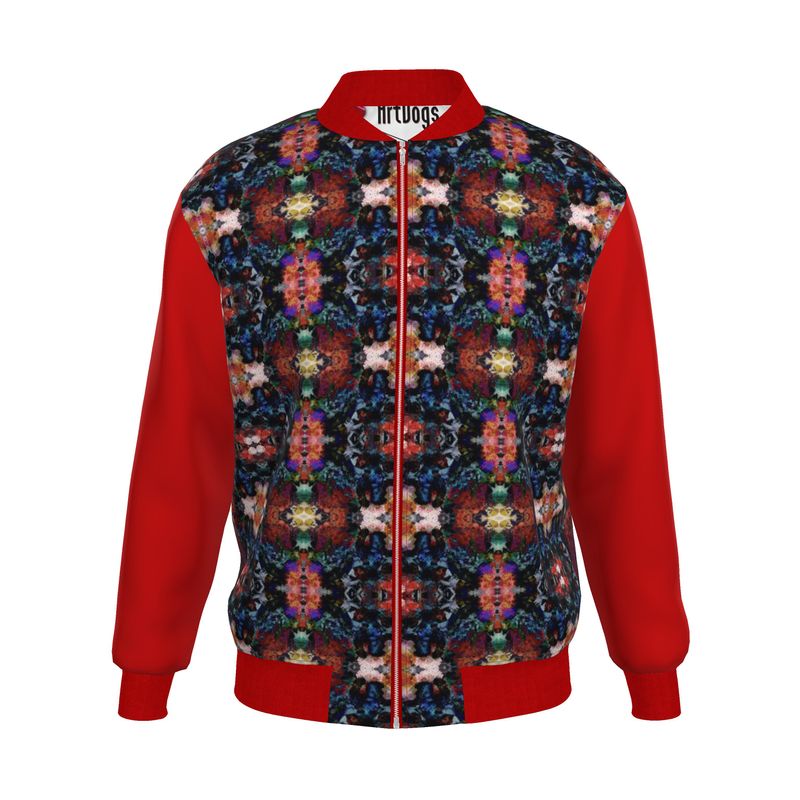 Too Many Flowers Kalideoscope Men's Bomber Jacket
