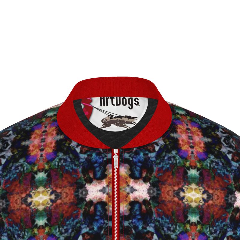 Too Many Flowers Kalideoscope Men's Bomber Jacket