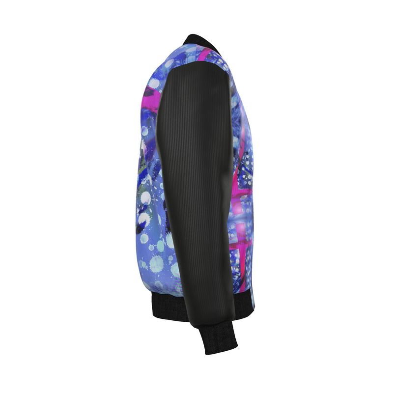 Men's Reversible Silk Bomber Jacket
