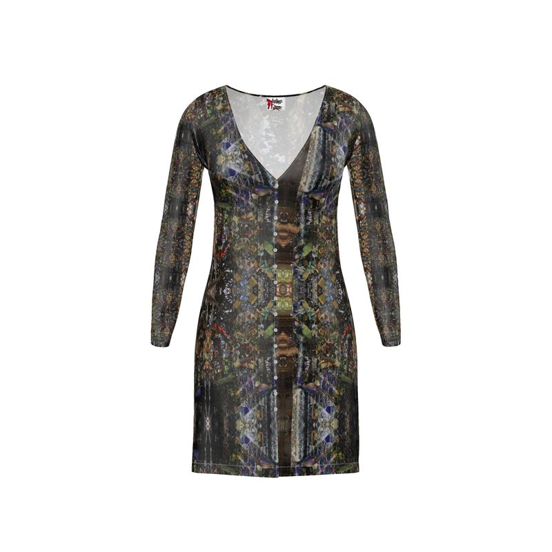God Log Ladies Cardigan Mini dress
