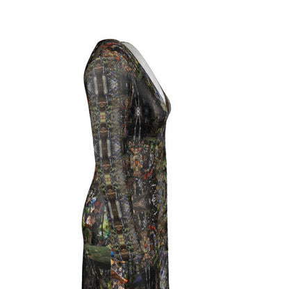 God Log Ladies Cardigan Mini dress