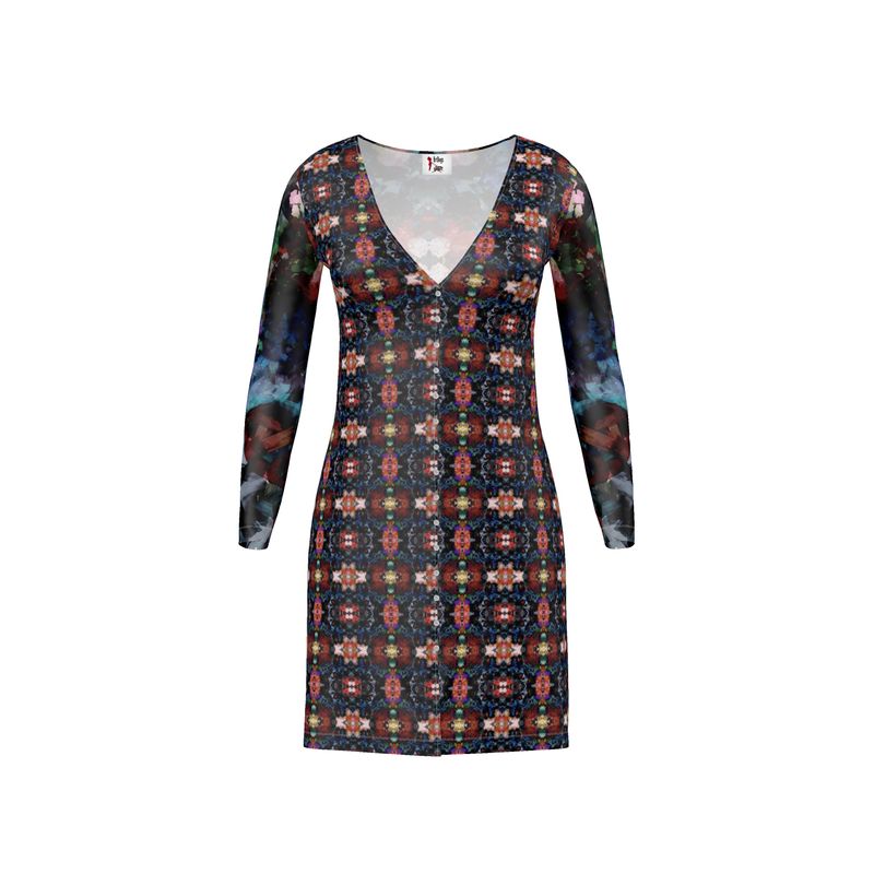 Too Many Flowers 2 Ladies Cardigan mini dress