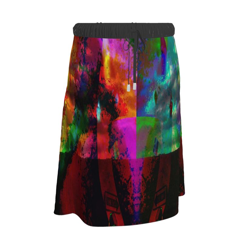 Heaven and Hell / Yin and Yand Calf-length or below Midi Skirt