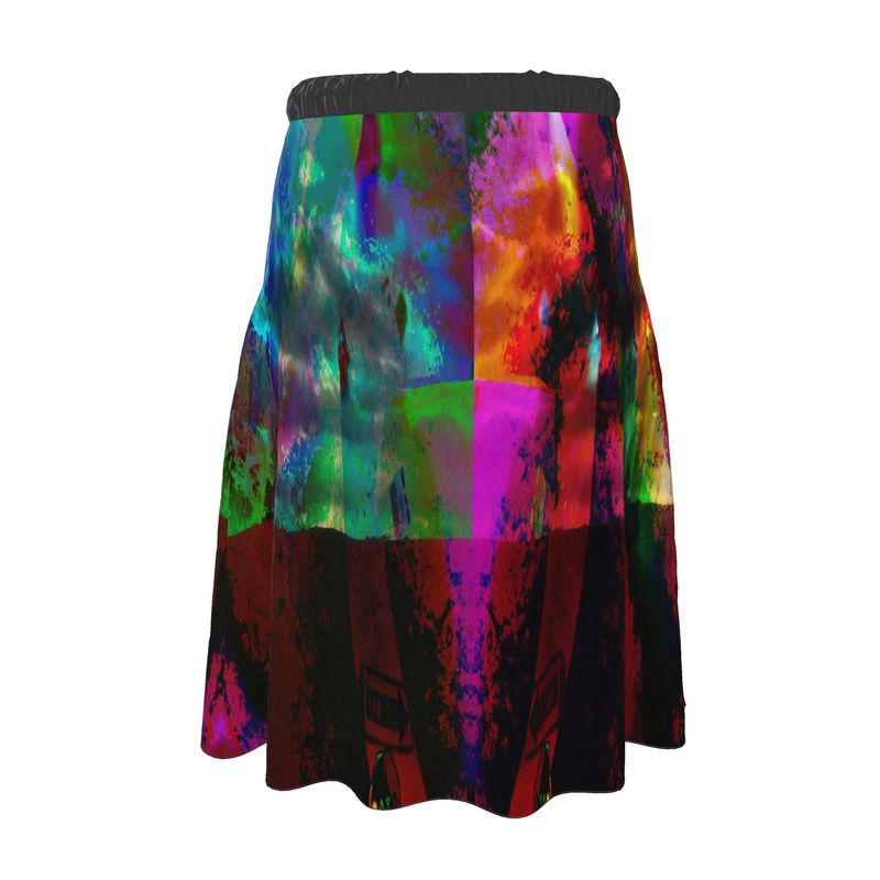 Heaven and Hell / Yin and Yand Calf-length or below Midi Skirt