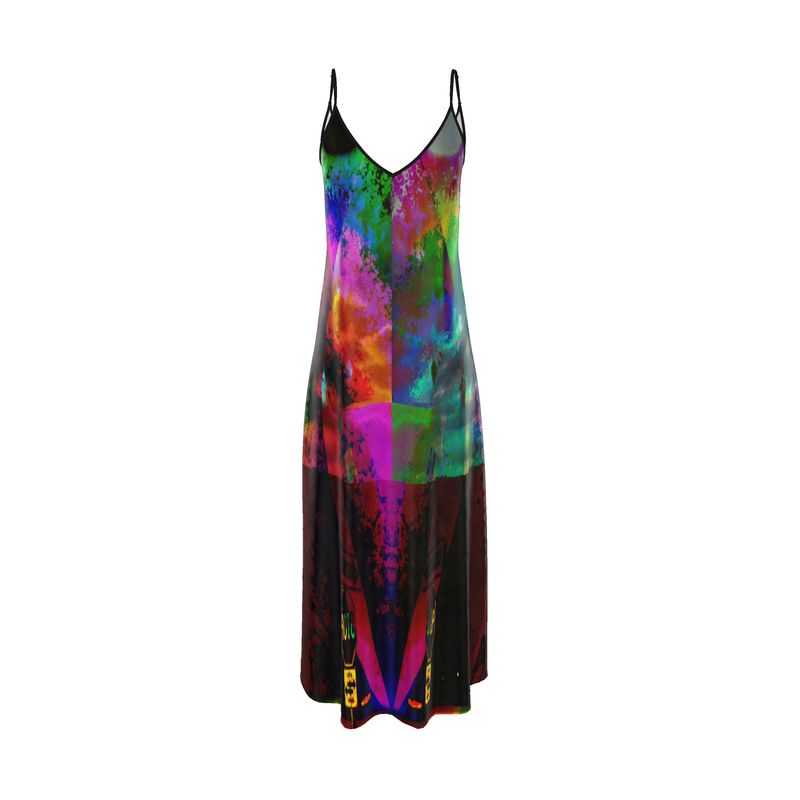 Heaven and Hell/Yin and Yang Slip Dress Maxi