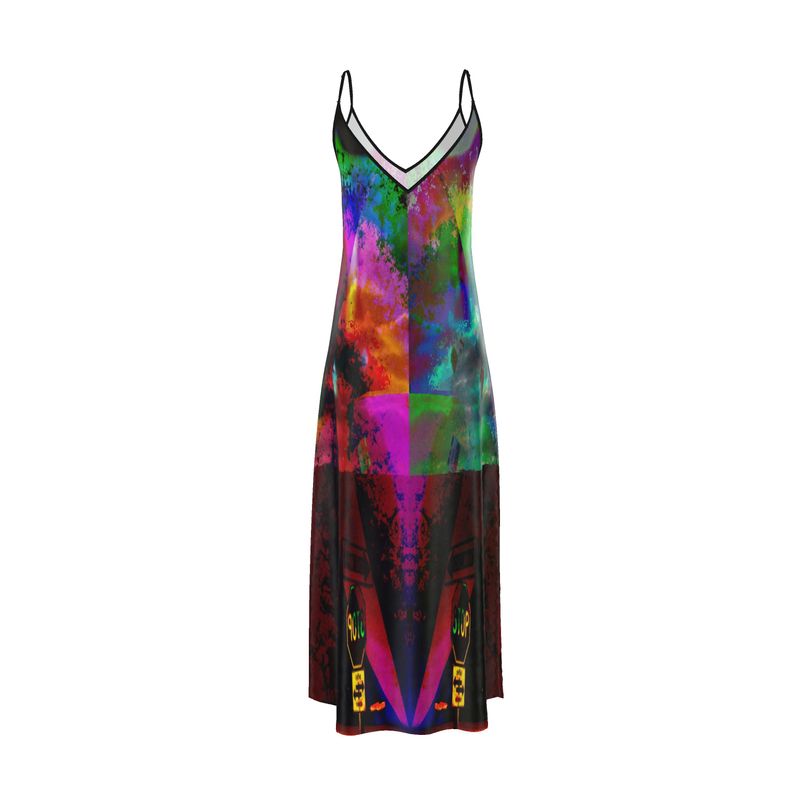 Heaven and Hell/Yin and Yang Slip Dress Maxi