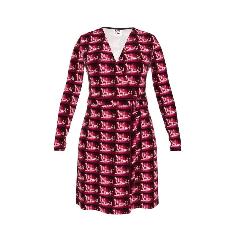 Venery 3 Calf or Below Long Wrap Dress
