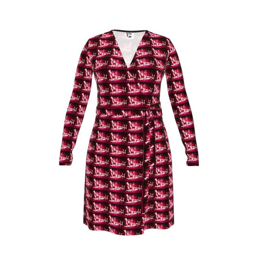Venery 3 Calf or Below Long Wrap Dress