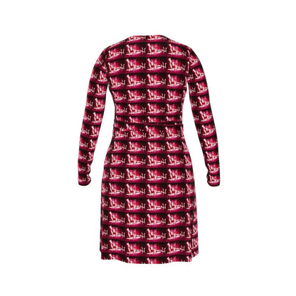 Venery 3 Above-the-Knee short Wrap Dress