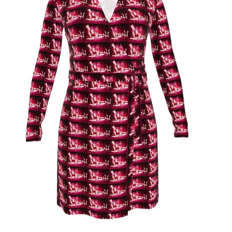 Venery 3 Above-the-Knee short Wrap Dress