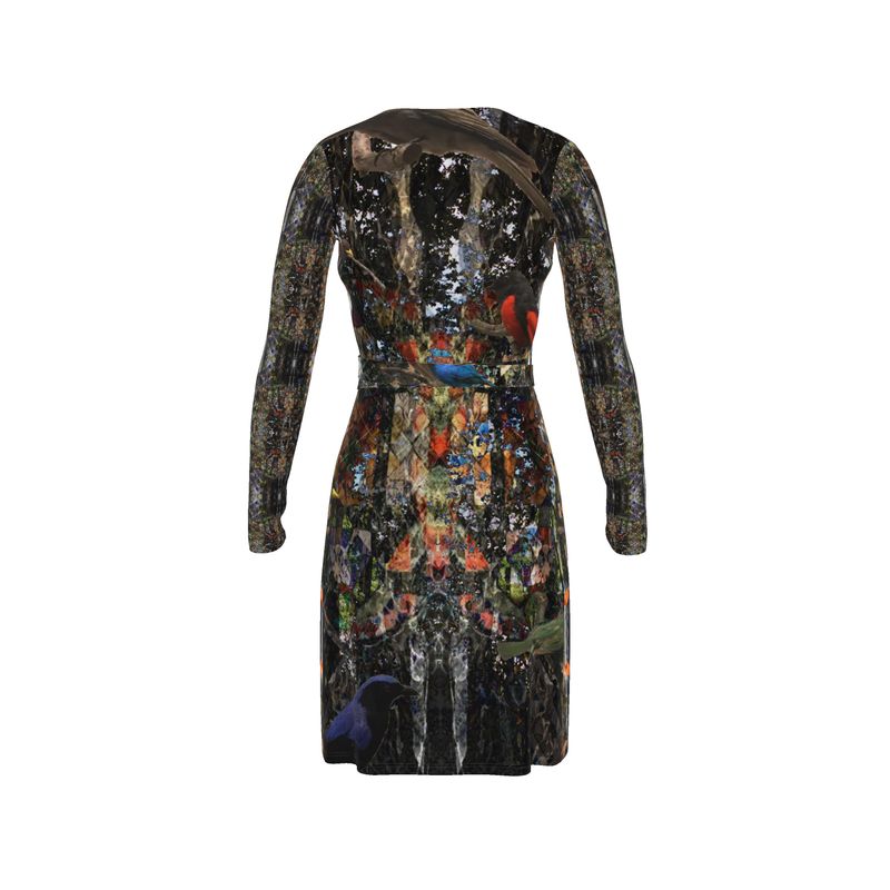 God Log Calf or Below length Long Wrap Dress